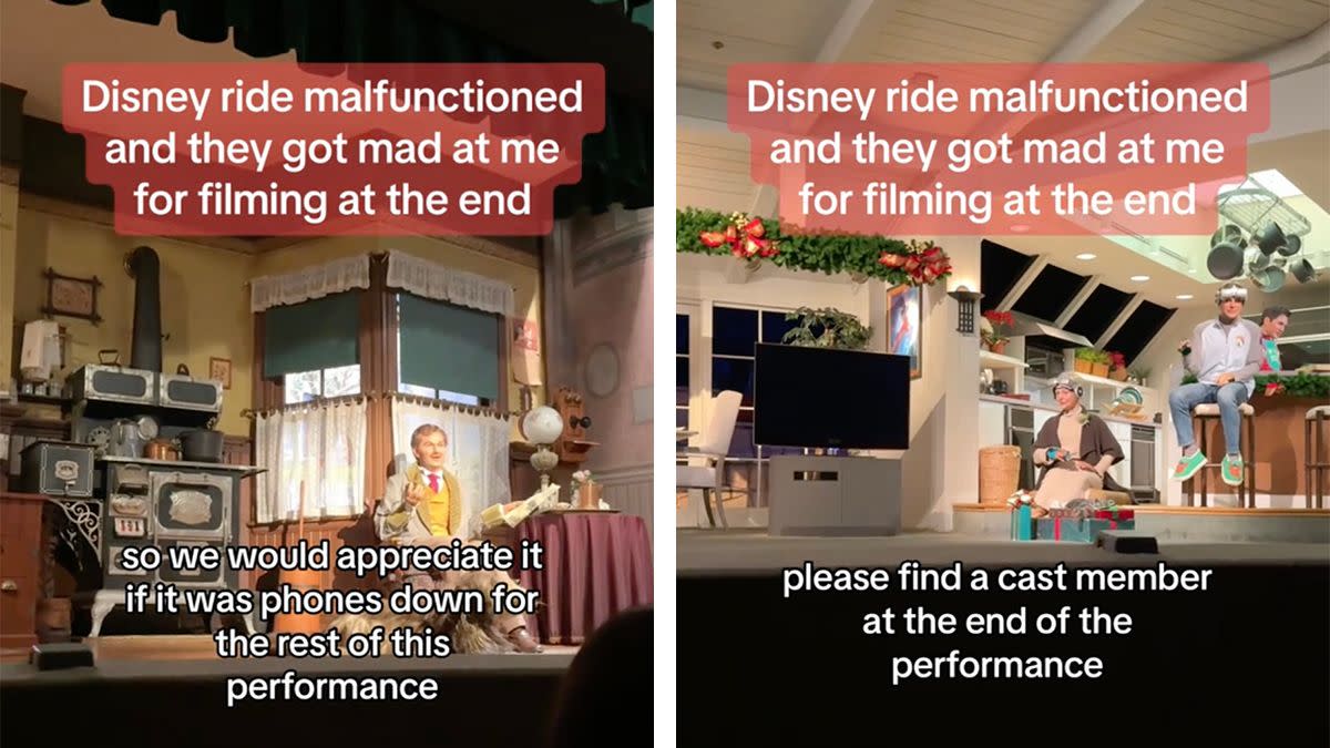 A TikTok video made for a gag led people to believe the Carousel of Progress ride purportedly at Disney World malfunctioned and led to a cast member calling out the person recording the video. 