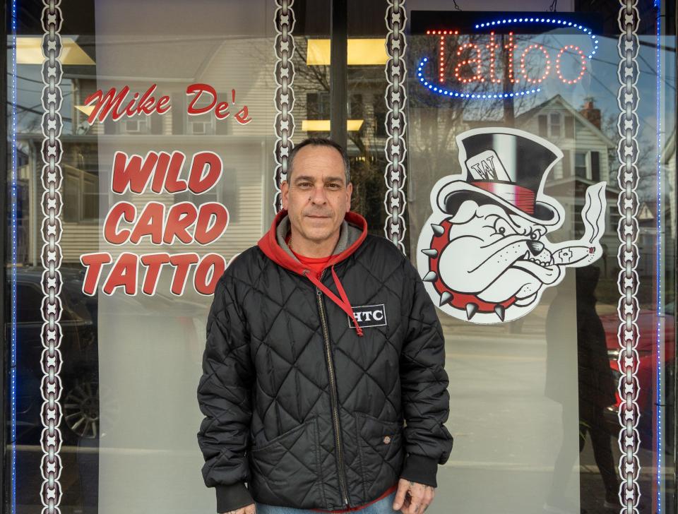 Michael Deprizio, owner of Mike De's Wild Card Tattoos, says "Sayreville is a really close community."