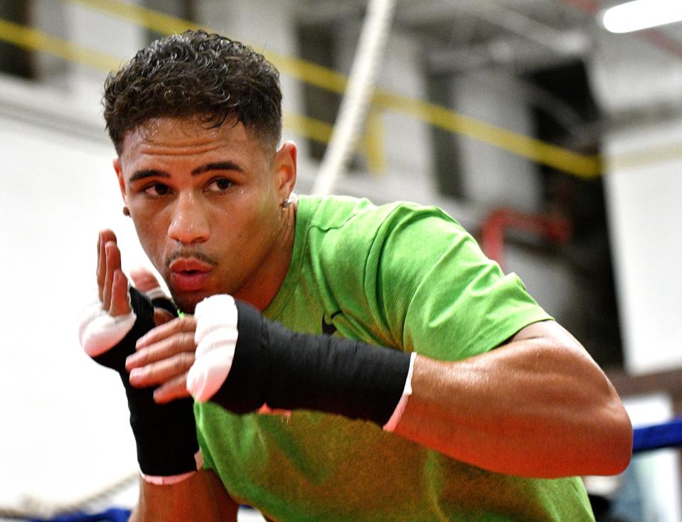 Worcester's Jamaine Ortiz is ready for his night in the spotlight in Las Vegas, where he will box for a world championship.