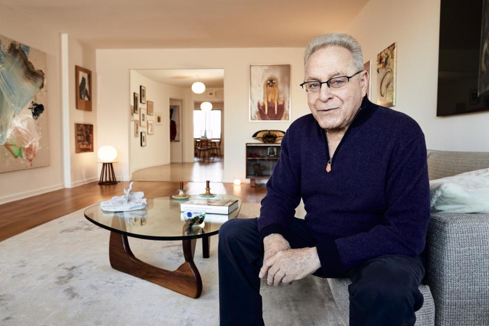 NEW YORK, NEW YORK, 2/10/21. Former LA City Councilmember Joel Wachs at his apartment in Manhattan, New York City.