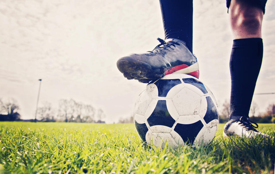 Man playing football