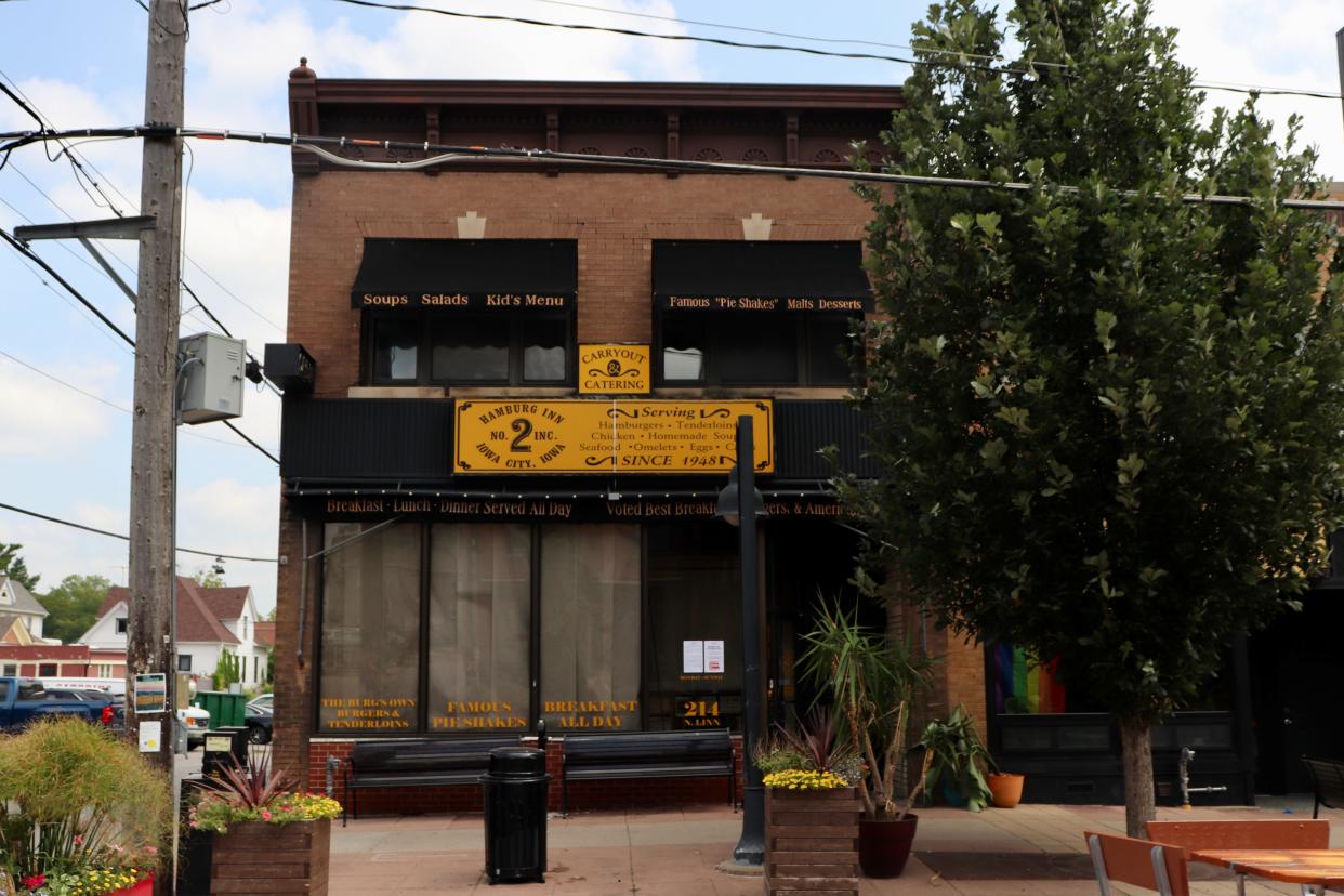 A general view of the outside of the Hamburg Inn No. 2 on Tuesday, Aug. 22, 2023. The nearly 90-year-old Iowa City staple was purchased by Gold Cap Hospitality, led by Nate Kaeding.