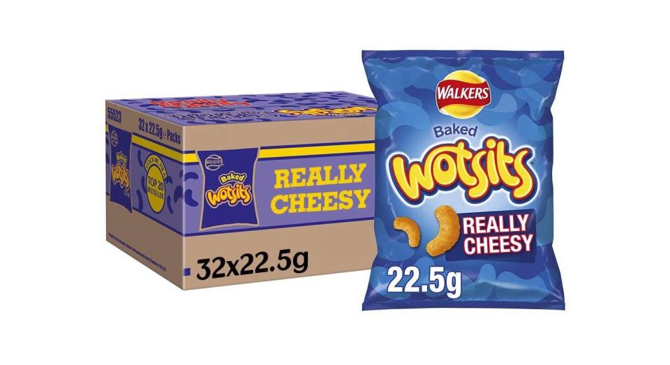 Case of 32 Walkers Crisps Wotsits