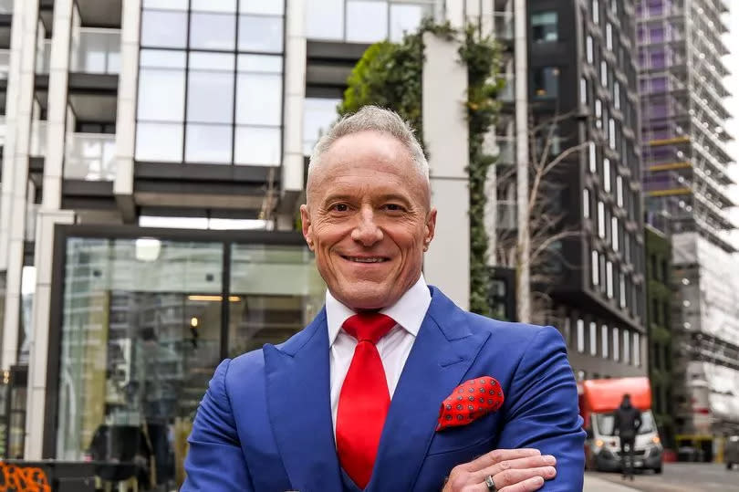 London mayoral candidate Brian Rose pictured in blue suite with red tie