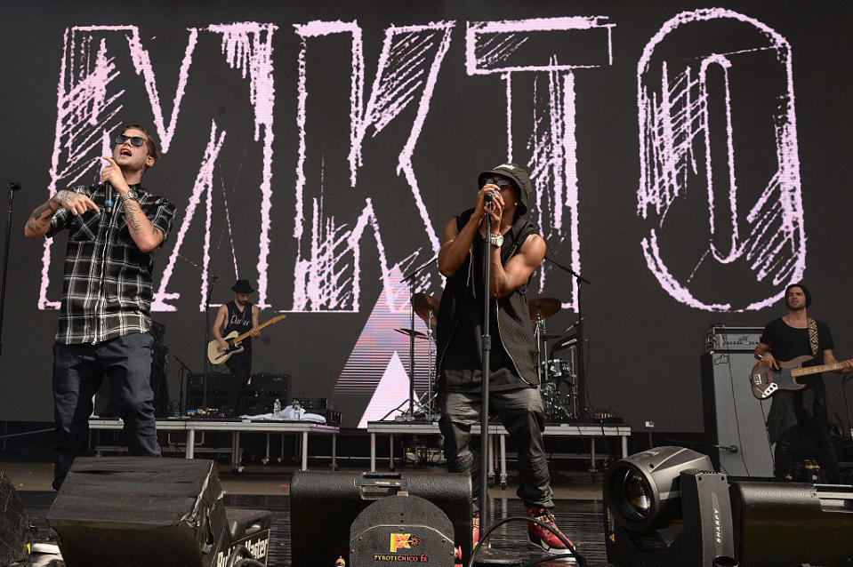 MKTO performing onstage