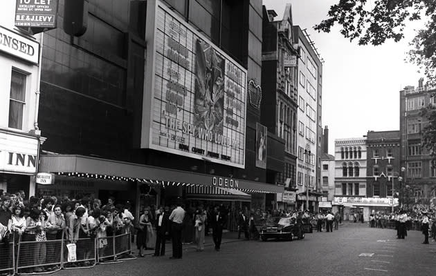 <b>The Spy Who Loved Me – 1977</b><br><br> Princess Anne attended the 1977 premiere of ‘The Spy Who Loved me’ that took place at the Odeon Leicester Square. <br><br> (Copyright: REX)