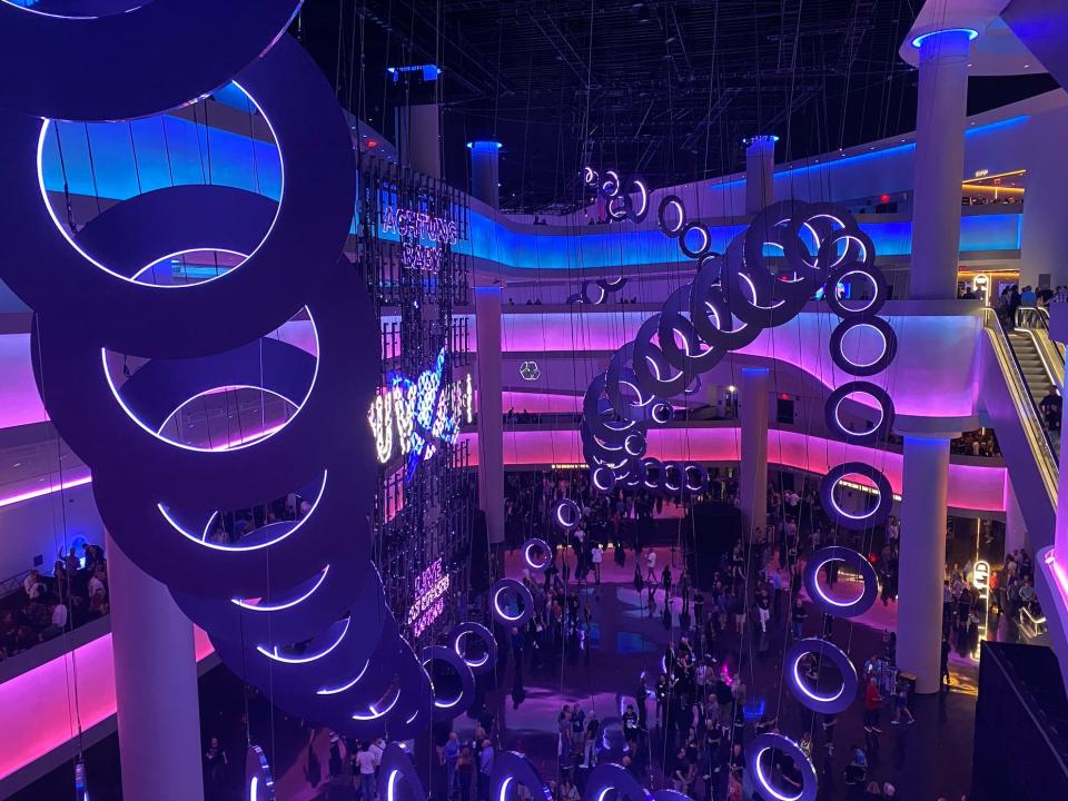 the lobby of the sphere in las vegas