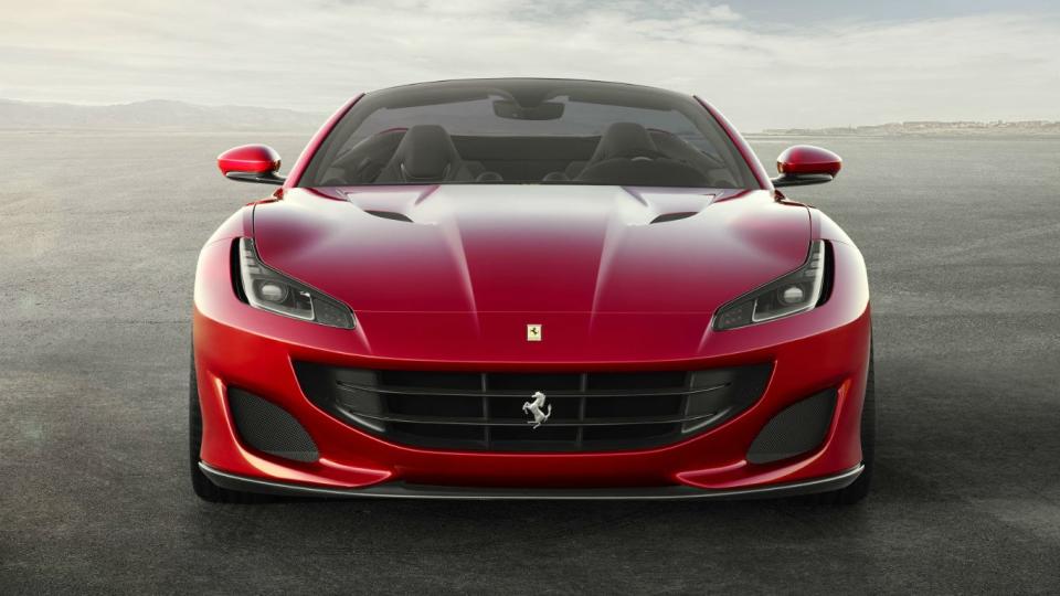 The Italian automaker unveils the Ferrari Portofino, a car that can sprint from zero to sixty less than 3.5 seconds and hit a maximum speed of 200 m.p.h.