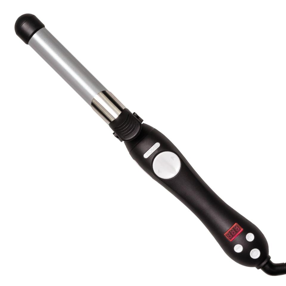 46) S1 Dual Voltage Black Rotating Curling Iron