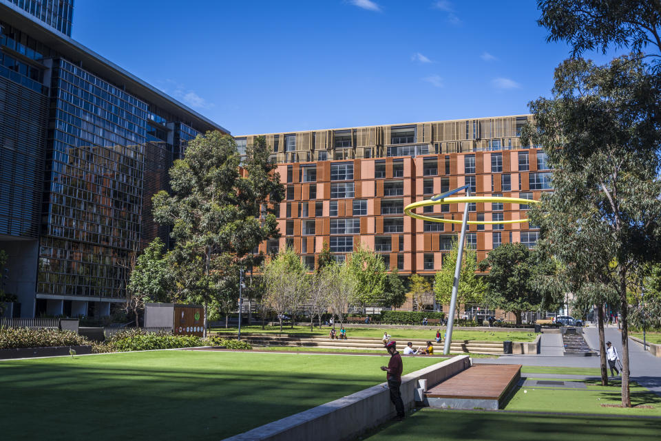 Central Park, a major mixed-use urban renewal project located on Broadway in the suburb of Chippendale, Sydney, NSW, Australia. (Source: Getty)