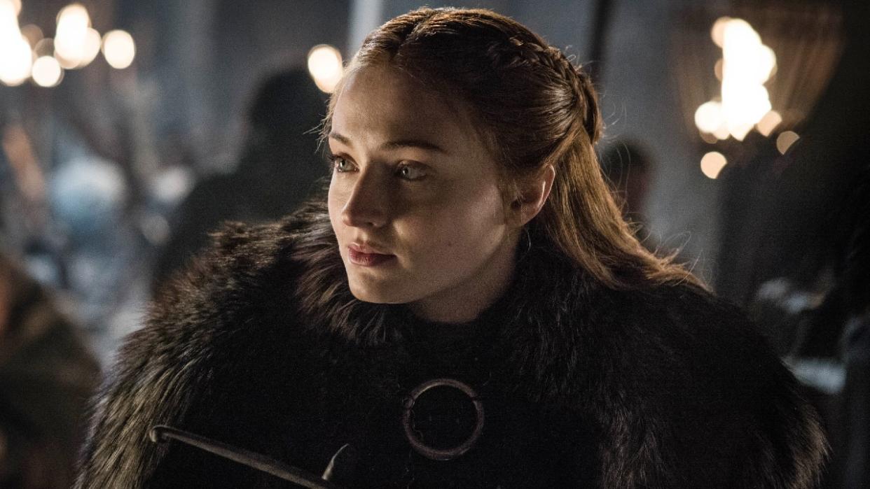  Sophie Turner in Season 8 of Game of Thrones. 