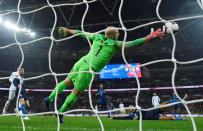 Soccer Football - International Friendly - England v United States - Wembley Stadium, London, Britain - November 15, 2018 England's Callum Wilson (not pictured) scores their third goal past Brad Guzan of the U.S. REUTERS/Toby Melville