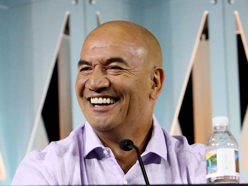 Temuera Morrison at the 2022 Star Wars Celebration