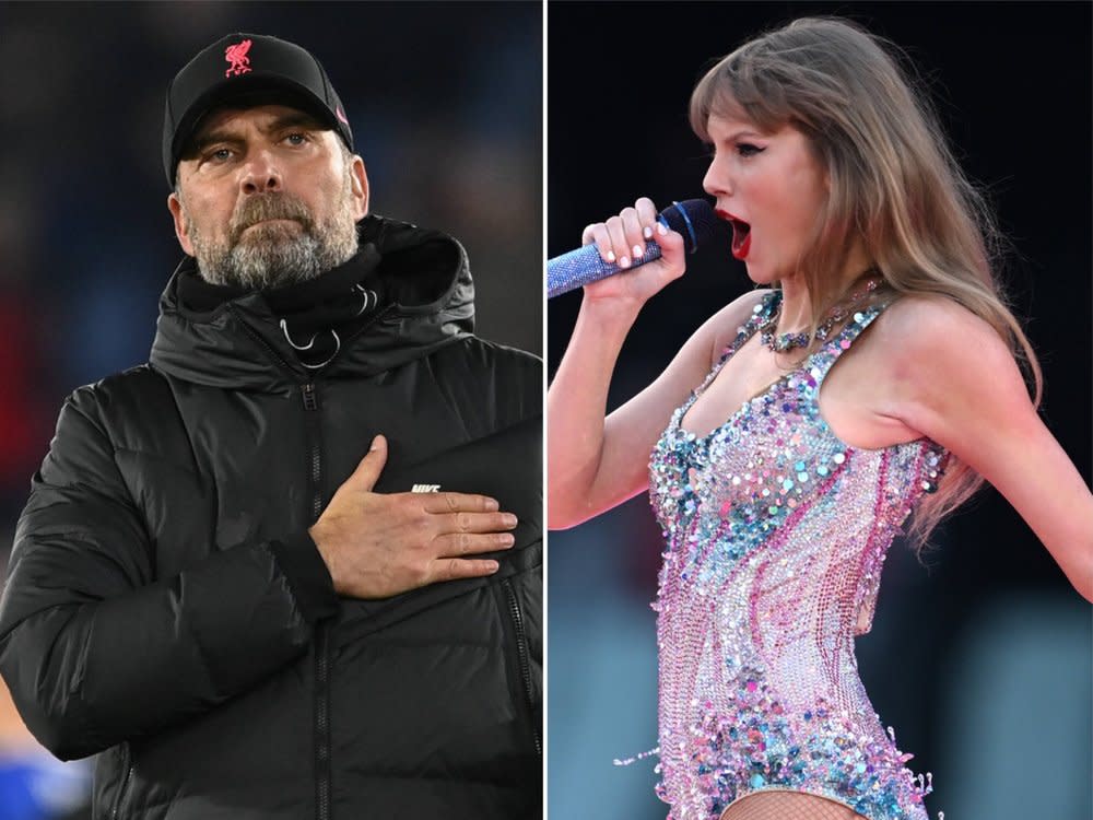 Jürgen Klopp ist bereit für Taylor Swift. (Bild: imago images/News Images / imago/AAP)