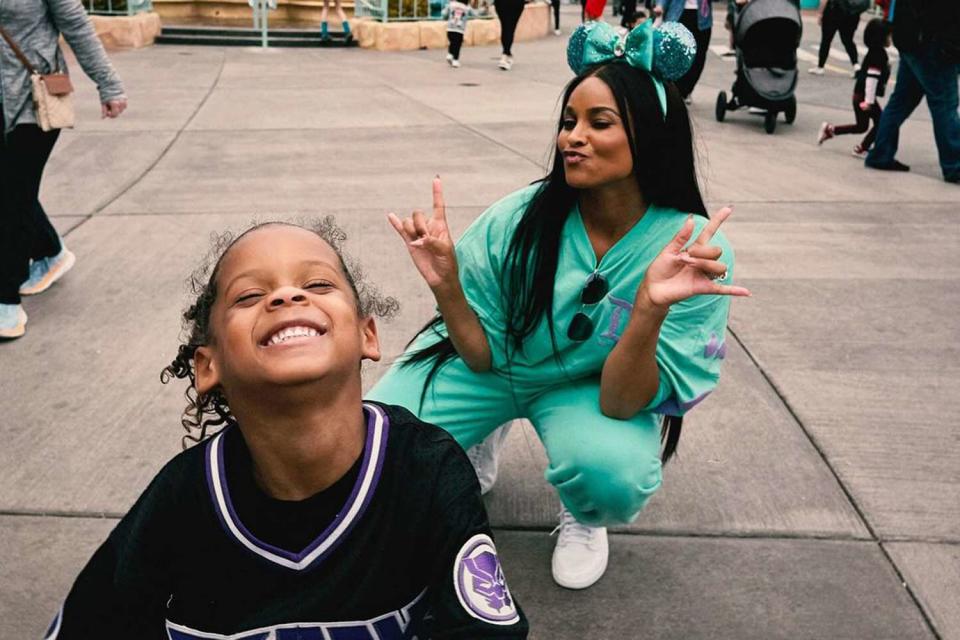 <p>Ciara/Instagram</p> Ciara and her son Win Harrison at Disneyland