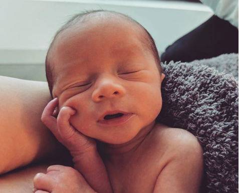 <p>Last week Chrissy Teigen hinted of the arrival of her second baby with husband John Legend. “Somebody’s herrrrrrre!” she wrote on Twitter along with baby bottle and smiling face emojis. And now the couple have confirmed, not only the birth of their baby son, but also his cute name.<br>“Hello, world! This is Miles Theodore Stephens – We are drowning in his little peeps and nuzzles,” she wrote. “Our household feels overwhelmed with love. Thank you for all your well wishes!”<br>The baby is a little brother for the couple’s two-year-old daughter Luna. So sweet! <em>[Photo: Instagram/chrissyteigen]</em> </p>