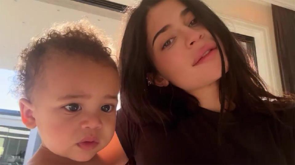 Kylie Jenner Lovingly Kisses 1 Year Old Son Aire In Adorable New Video 