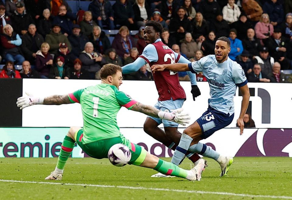 On-loan Chelsea forward David Datro Fofana scored the second goal for the Clarets (Action Images via Reuters)