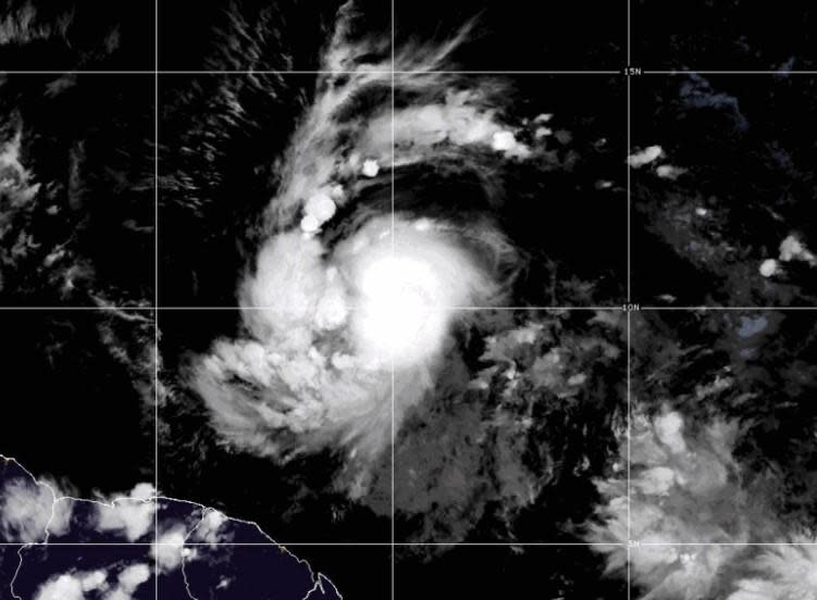 A satellite image of Hurricane Beryl. June 29, 2024.  / Credit: NOAA