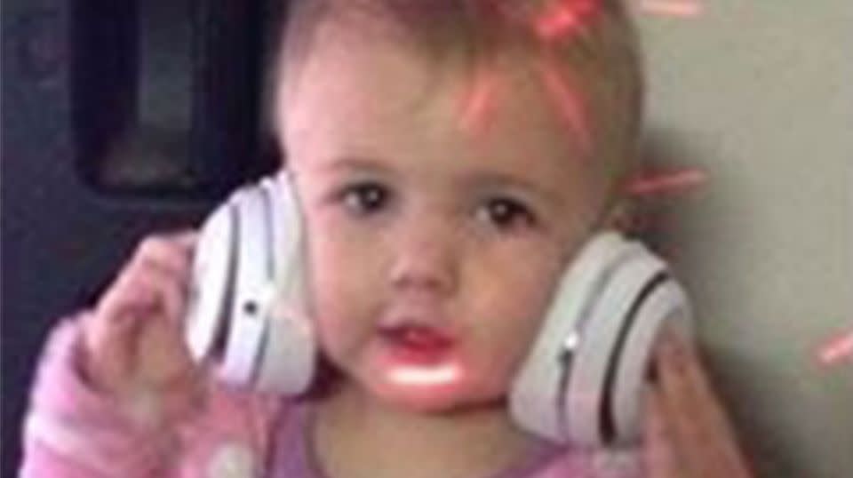 An Amber Alert has been issued as police search for a missing two-year-old Victorian girl Milena Malkic, believed to be with her parents. Picture: Victoria Police