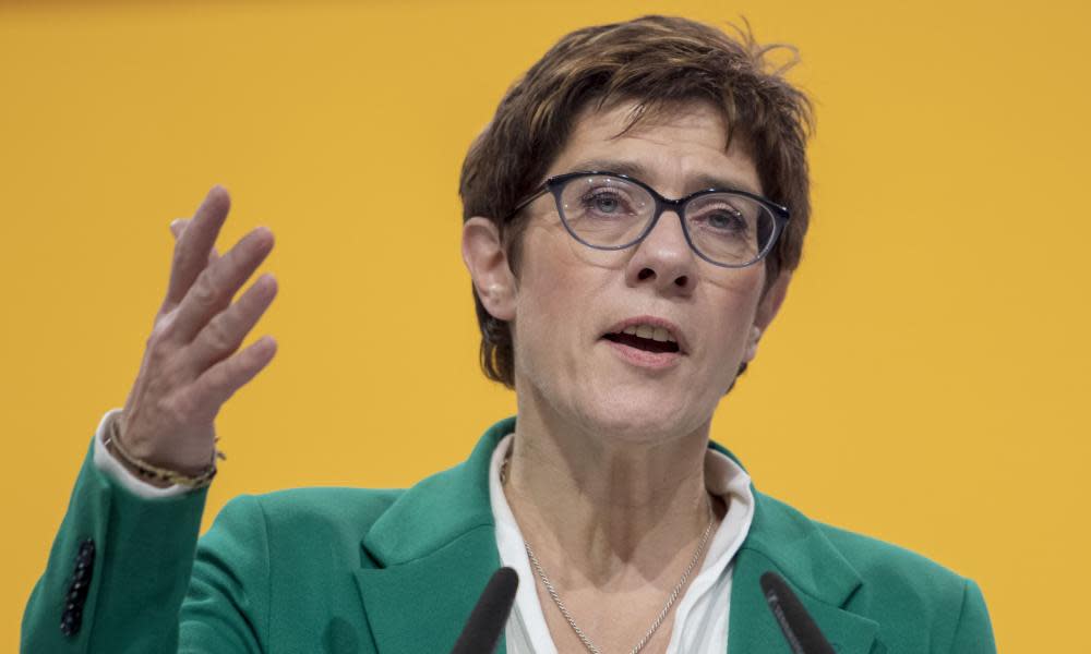 The new leader of the German Christian Democrats (CDU) Annegret Kramp-Karrenbauer.