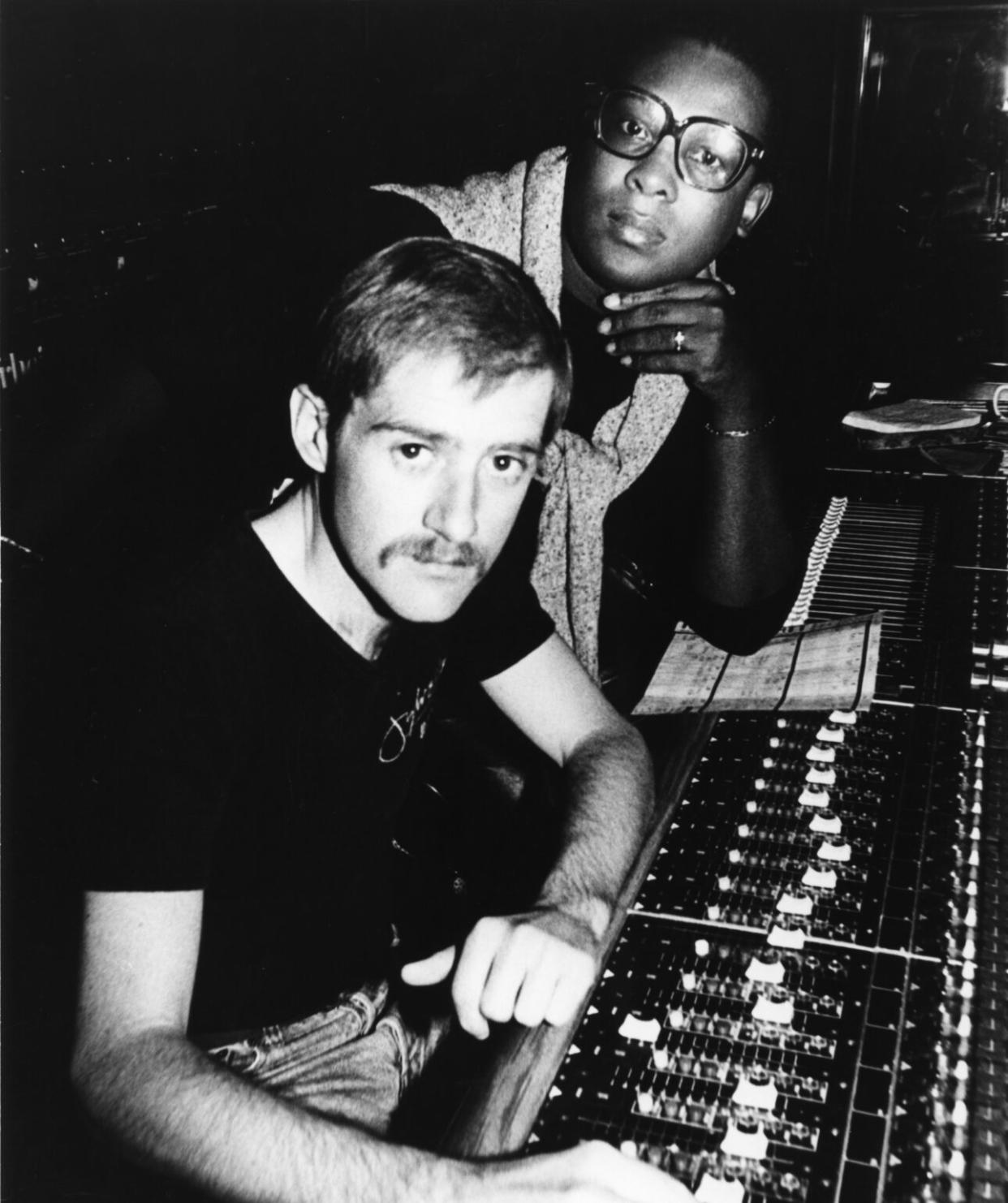 Sylvester James (aka Sylvester) with Patrick Cowley in 1980. (Credit: Michael Ochs Archives/Getty Images)