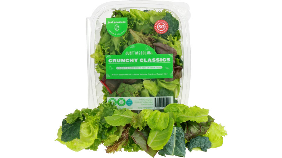 Just Produce Just Mesclun: Crunchy Classics 100g - Chilled. (Photo: Amazon SG)