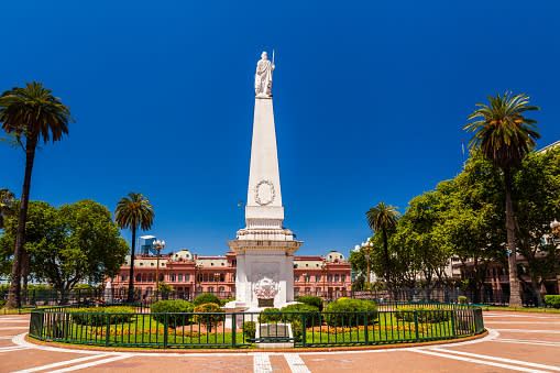 The Piramide de Mayo, located at the hub of the Plaza de Mayo, is the oldest national monument in the City of Buenos Aires. - Best Urban Adventures in Latin America