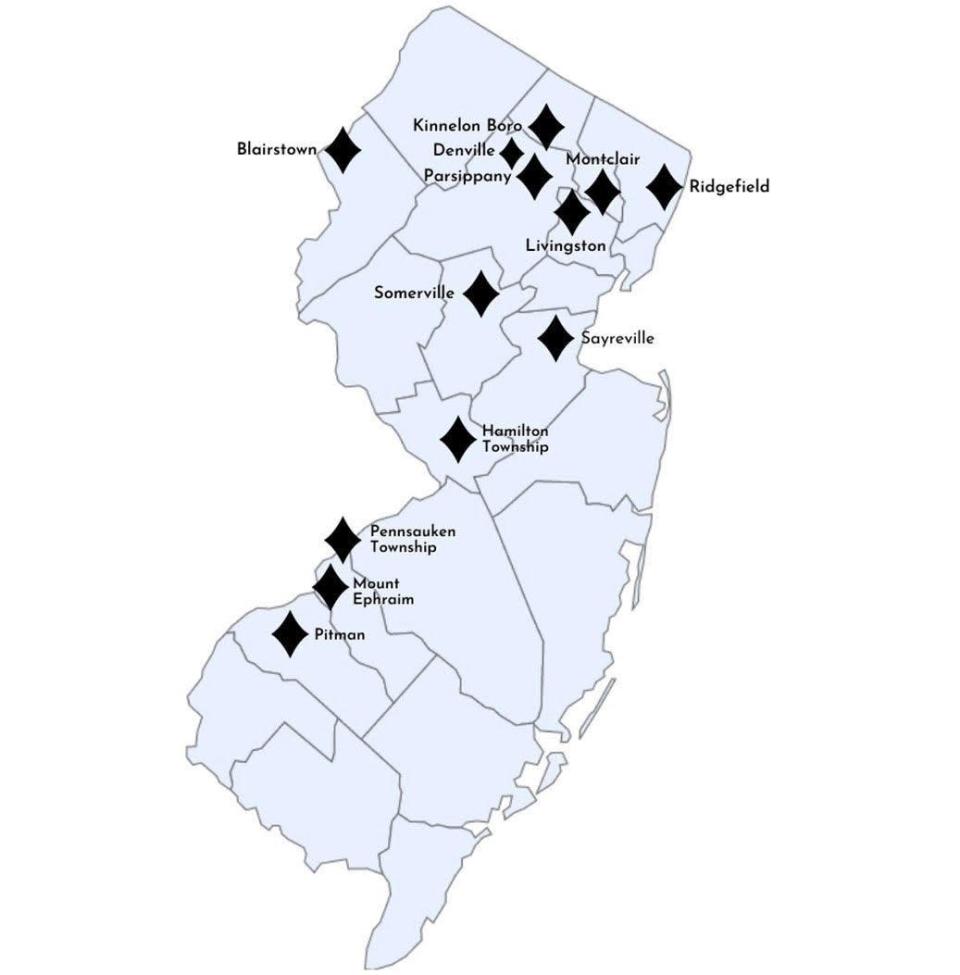 Towns that were denying cottage food operator permits as of early this year are Somerville, Sayreville, Parsippany, Livingston, Hamilton, Denville, Kinnelon, Montclair, Ridgefield, Pennsauken, Pitman and Mount Ephraim.