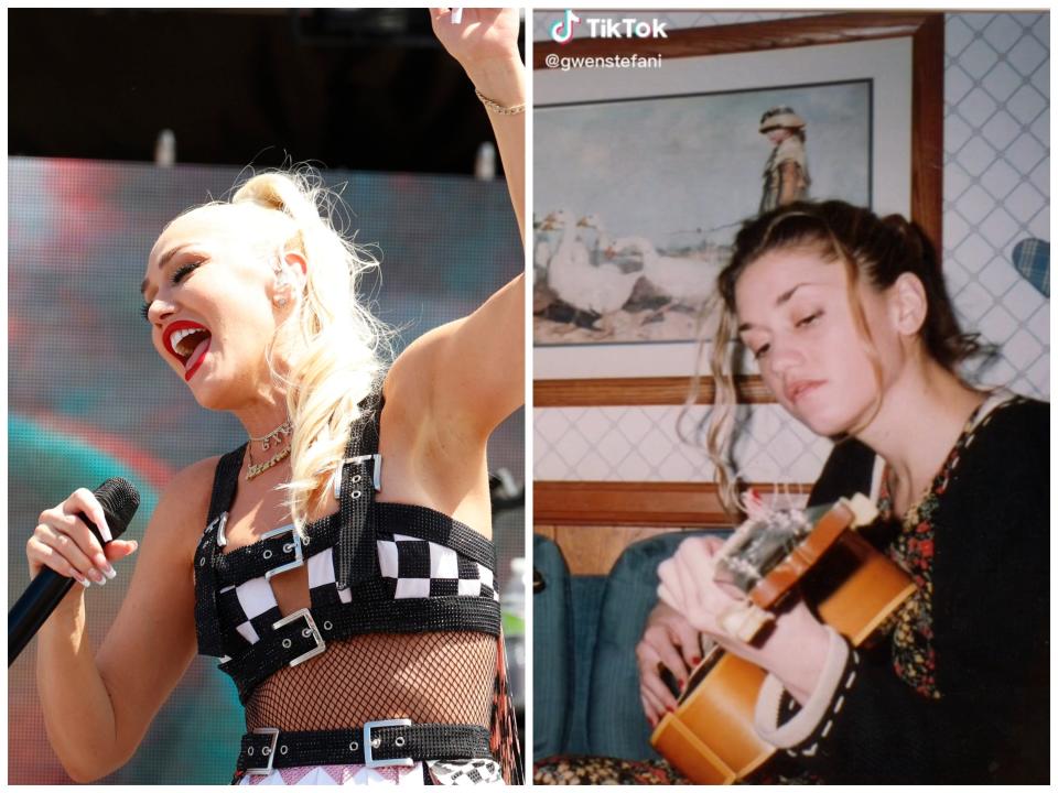 Gwen Stefani now vs. Gwen Stefani as a teenager