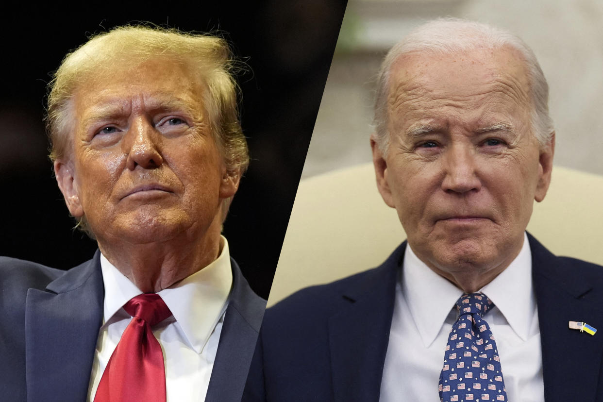 Donald Trump and Joe Biden. 