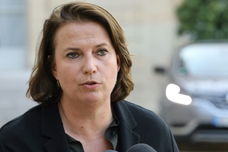 Claire Hédon, présidente de l'ONG ATD Quart Monde  à l'Elysée le 17 octobre 2017 à Paris - LUDOVIC MARIN © 2019 AFP