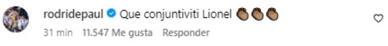 El curioso comentario de Rodrigo De Paul a Leo Messi