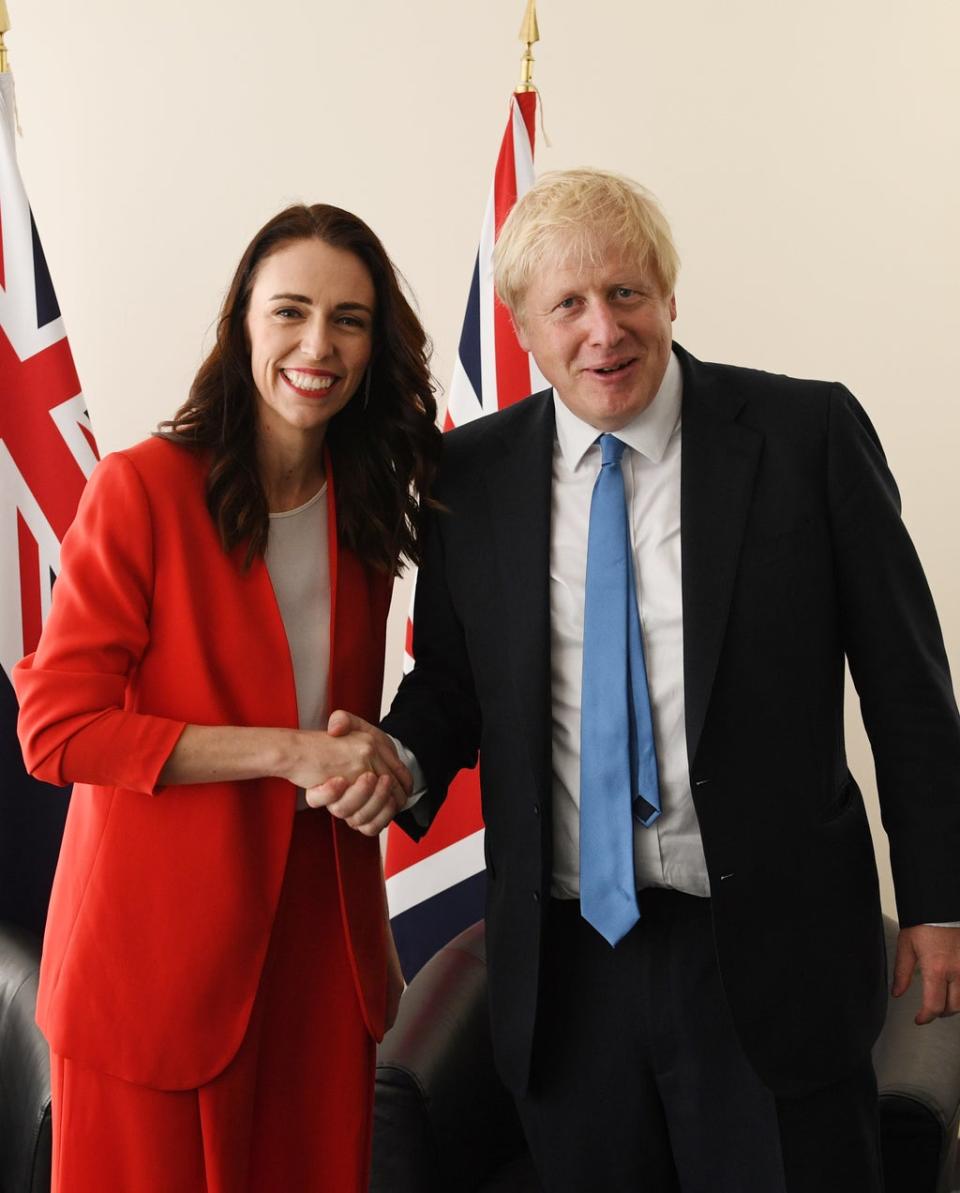 The deal was struck between Jacinda Ardern and Boris Johnson (Stefan Rousseau/PA) (PA Archive)