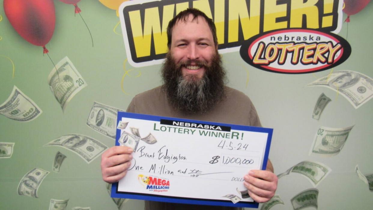 Lottery winner Brant Edgington.
