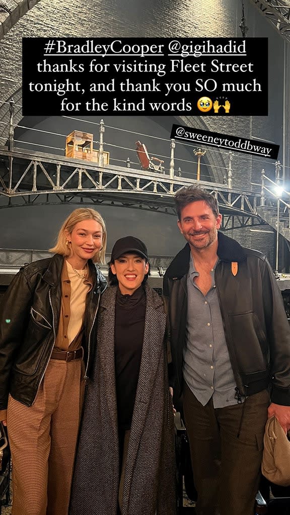 Bradley Cooper, Gigi Hadid, Joanna Carpenter, Broadway, Instagram, 2024