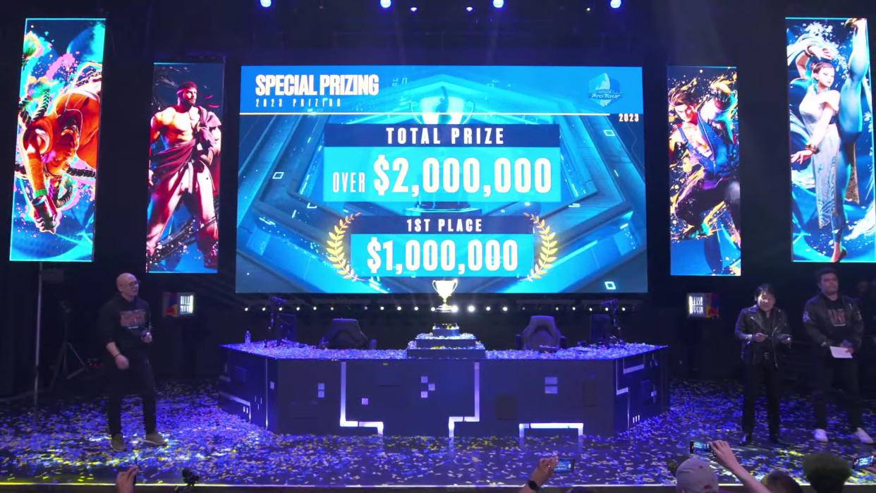 Capcom has revealed that the winner of Street Fighter 6's Capcom Cup X will take home US$1 million out of the tournament's whopping US$2 million prize pool. (Screenshot courtesy of Capcom)