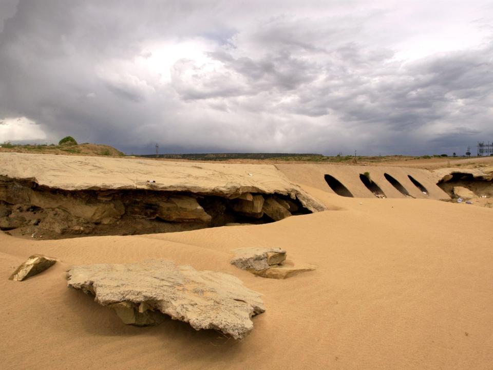 The channel of the Puerco River in 2005.