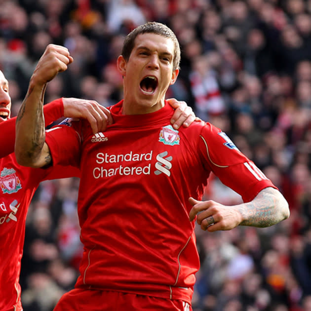 Nom: Daniel Agger<br>Poste: Défenseur<br>Date de naissance (Âge): 12/12/1984 (27)<br>Numéro: 4<br>Club: Liverpool (Angleterre ENG)