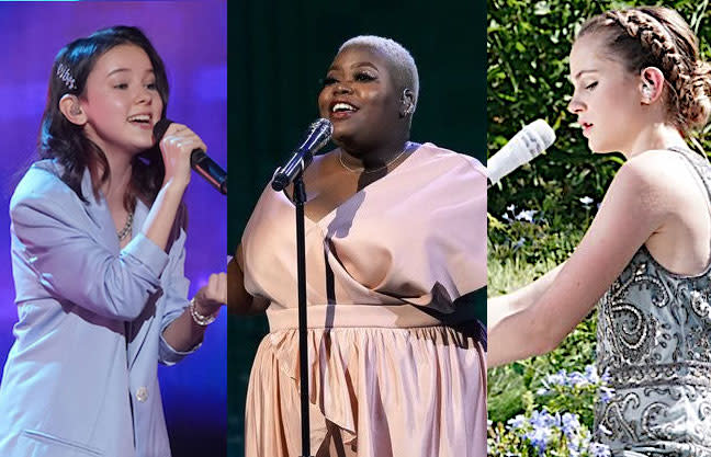 Singers Daneliya Tuleshova, Cristina Rae, and Kenadi Dodds edge out variety acts for the 'America's Got Talent' Season 15 finals. (Photo: NBC)