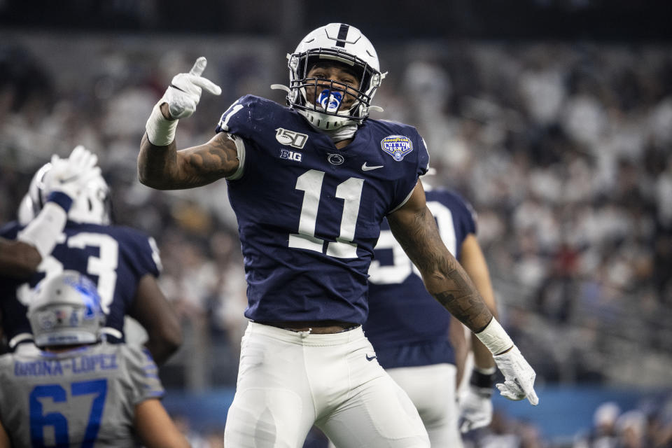 Penn State's Micah Parsons is expected to opt out of the college season and declare early for (Photo by Benjamin Solomon/Getty Images)