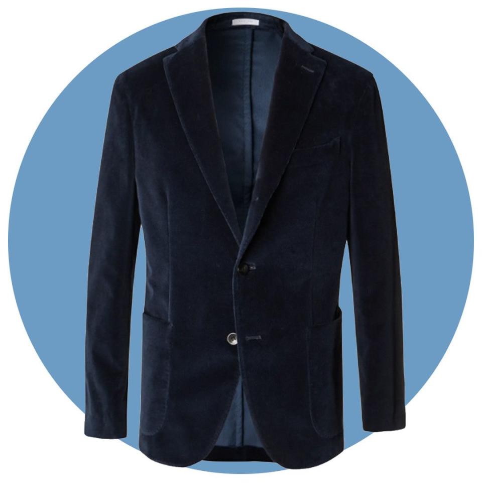 K-Jacket Unstructured Velvet Blazer