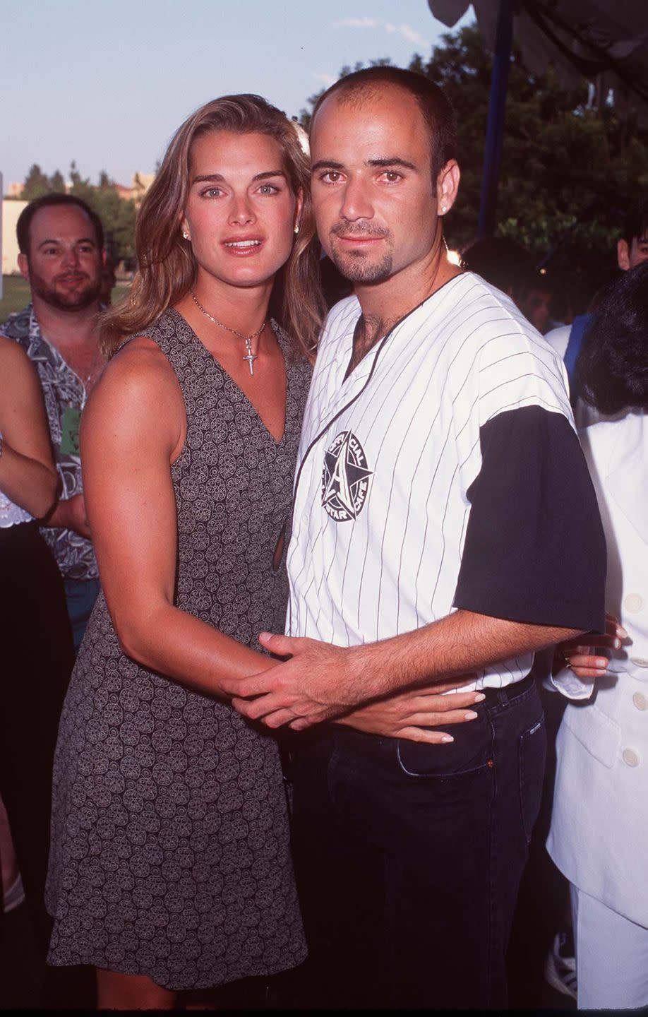 Brooke Shields and Andre Agassi