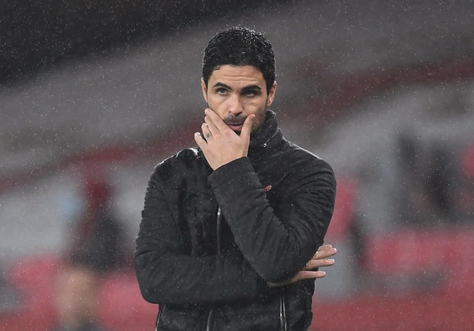 <p>Mikel Arteta</p> (PA)