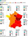 Voici la carte de France des taux d'occupation des hôtels