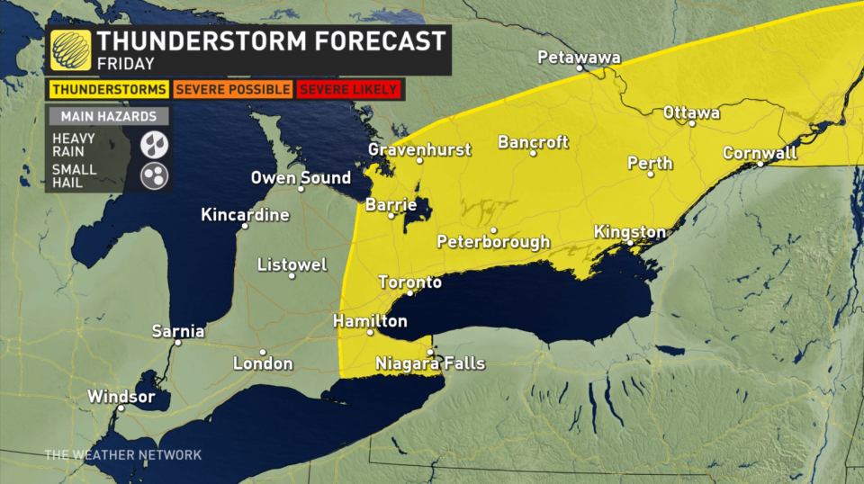 southern ontario friday storm risk June 15 2023