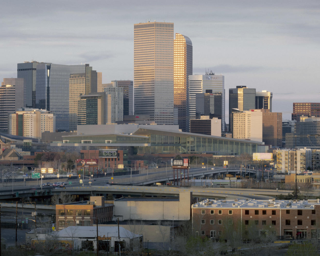 For years, the Colorado Department of Transportation planned to widen this stretch of Interstate 25 through downtown Denver. (Elliot Ross/The New York Times)