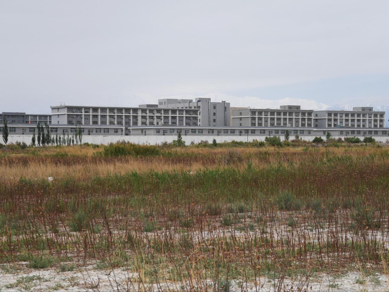 This file photo shows a facility believed to be a re-education camp where mostly Muslim ethnic minorities, like Uighurs, are detained in Xinjiang (AFP via Getty Images)