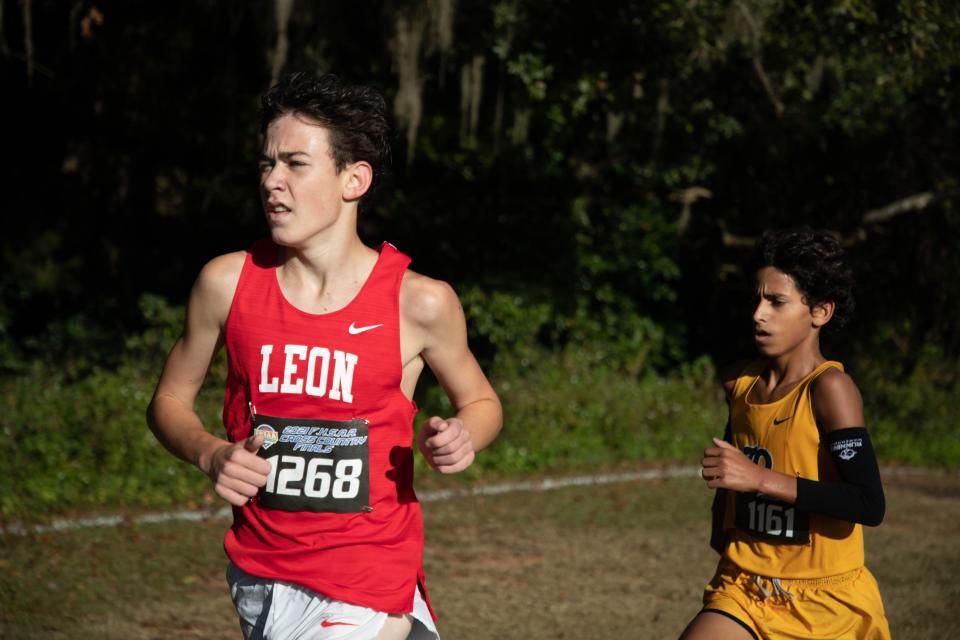 High school runners from across the state competed in the Florida High School Athletic Association Cross Country State Championships at Apalachee Regional Park in Tallahassee Friday, Nov. 12, 2021.