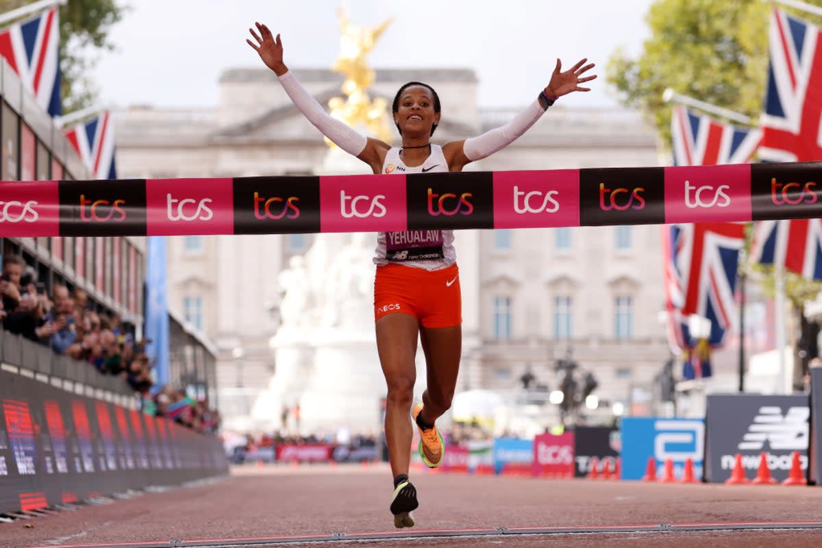 Yalemzerf Yehualaw will defend her title in a stellar field  (Getty Images)